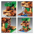 Miniatyrbillede 3 af 6: Træet Huset Små Bygningsblokke sæt Med Steve Action Figurer