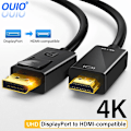 Miniatyrbillede 2 af 6: 4K 2K DisplayPort til HDMI-kompatibel Video Audio Konverter Adapter