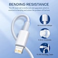 Miniatyrbild 5 av 7: 4 kablar 30W Snabb Laddning Kabel För Apple iPhone 13 12 11 14 Pro Max Mini USB C Kabel För X XR XS MAX  7 8 14 Plus 6