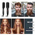 Miniatyrbilde 6 av 7: Hår Rightener Hot Comb Pro LCD Heating Elektrisk Ionisk Righten Hår Styles Anti Static Ceramic Rightening Beard Comb