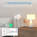 Pikkukuva 3 / 8: 2 In 1 WiFi Smart Plug Dual Outlet EU Smart Socket Remote Voice Control Support Alexa Google Home