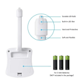 Miniatyrbillede 7 af 8: Toilet Nat Lys PIR Bevægelse Sensor Toilet Lys LED Vaskerum Nat Lampe