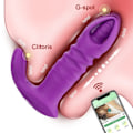 Miniatyrbild 7 av 8: Bluetooth APP Kontrollerad Vibrator Kvinna Trådlös Thrusting Dildo G Punkt massagerare