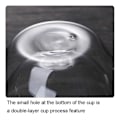 Miniatyrbild 3 av 5: 6 bitar 80 ml dubbel vägg glas kopp värme isolering transparent handgjorda te dricka koppar