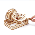 Miniatyrbillede 4 af 9: 3D træ puslespil mekanisk sæt stamme videnskab fysik legetøj labyrint bold montage model bygning