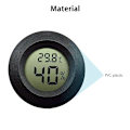 Miniatyrbild 2 av 6: 5 bitar Hygrometer Termometer Digital LCD Monitor Luftfuktighet Mätare mätare för luftfuktare avfuktare