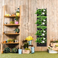 Miniatyrbild 3 av 4: 7 Ficka Vertikal Växande Plantering Väska Filt Tyg Vägg Hängande Ute Trädgård Planter Kruka Blomma Grönsak Växande Behållare