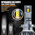 Pikkukuva 4 / 7: Led Canbus 80000LM Auto ajovalot  9012 Hir2 LED polttimo Turbo lamppu