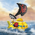 Miniatyrbild 6 av 11: Navigation Fartyg Byggnad Klossar Leksak Pirat Fartyg Dekoration Utbildnings leksak