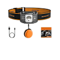 Miniatyrbilde 1 av 6: Mini LED Oppladbar Hodelykt Høy Power Mini Hode Lampe Lys USB C Sensor Hovedlykt Front Lys
