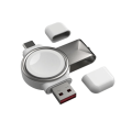 Miniatyrbillede 1 af 8: 2 i 1 Magnetisk Trådløs Oplader til Apple Watch 8 7 6 5 4 3 2 SE Ultra Hurtig Opladning Stativ For iWatch Apple Watch  Oplader