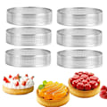 Pikkukuva 1 / 7: 3 kpl 6 8 19 cm rei'itetty pyöreä tortti rengas ruostumaton teräs hedelmä piirakka tartlet muotti