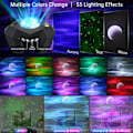 Miniatyrbild 3 av 7: Star Lights Aurora Galaxy Moon Projector with Remote Control Sky Night Lamps