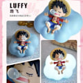 Miniatyrbillede 4 af 7: One Piece Luffy Zoro Nami Sanji Nat Lys Anime Figur Lampe Blødt Lys Soveværelse Sengebord LED Lys Værelse Børn Legetøj Gave