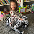 Miniatyrbillede 4 af 8: Stor Simulering Giraf Zebra Jungle Dyr oppustelig ballon