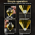 Miniatyrbillede 4 af 6: Diamant formet glas honning dispenser 200 ml stor kapacitet multifunktionel olie flaske eddike og sauce dispensere køkken værktøj