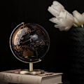 Miniatyrbilde 4 av 6: Metal Base World Globe Roterende World Globe med Stativ