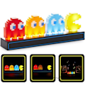 Miniatyrbillede 3 af 5: Stemme Kontrol Farverig Pac Man Pixel Lampe Visuel Illusion 3D Spil Ikon Lys