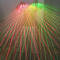 Pikkukuva 4 / 10: Ladattava teho laser lamppu lava valo tanssi lava DJ bileet esitykset LED valo käsineet