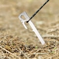 Miniatyrbilde 3 av 6: Camping Telt Stak 6 stykker Keil Telt Penger 28cm Rustfritt Stål Hage Ground Spiker strand Markiser Hengekøye Trampolin Tilbehør