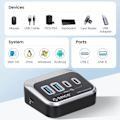 Miniatyrbild 2 av 4: USB 3.2 Docking Station Hub Typ C 10Gbps Splitter Switch Dock Multi Port Socket