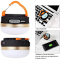 Miniatyrbillede 6 af 7: USB Genopladelig Bærbar Lommelygte 1800mAh Camping udstyr Lys LED Lantern Bord lampe