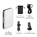 Miniatyrbild 7 av 7: Minifokus Selfie Ljus 60 LED 2200mAh Uppladdningsbar Cell Phone Fill Light 7 Modes 10-Level Lightness, Portable Clip-on Light