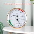 Miniatyrbillede 3 af 8: 2 In 1 Termometer Hygrometer Indendørs Fugtighed Temperatur Meter Måler