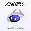 Pikkukuva 2 / 7: Quest 2 Advanced All-In-One Virtuaali Reality VR Kuulokkeet Näyttö Panoramic Somatosensory Peli Consol 128GB