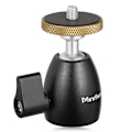 Miniatyrbillede 1 af 6: Mini Ball Head Mount 360° Panning Ballhead for DSLR/Mirrorless/Camera/MMicrophone/Mmonitor/Slider/Projector/LED Video Light Stand
