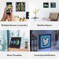 Miniatyrbild 7 av 7: Digital foto ram alarm klocka med pixel konst programmerbar LED display, neon ljus skylt