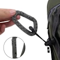 Miniatyrbilde 1 av 5: 10 stykker Taktisk Ryggsekk Spenne Rask Taktisk Karabinkrok Plast Krok D Shape Mosqueton EDC Gear for Utendørs Camping Tilbehør