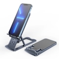 Miniatyrbilde 2 av 7: Universal Skrivebord Mobil Telefon Nettbrett Holder For IPhone IPad  Metal Justerbar Bærbar Sammenleggbar Bærbar Stativ