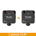 Pikkukuva 6 / 11: VL81 LED video valo kamera valo 3200-5600K 850LM 6.5W kylmä kenkä mini Vlog täyte valo 3000mAh paneeli lamppu