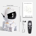 Miniatyrbillede 6 af 8: Stjerne Projektor Galaxy Nat Lys Astronaut Rum Projektor