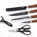 Miniatyrbillede 1 af 2: Rustfrit stål køkken knive sæt værktøj