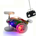 Miniatyrbillede 1 af 6: Stunt Bil Monster Lastbil Radio Elektrisk Dansende Drift Model Roterende Hjul Køretøj Motor