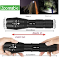 Pikkukuva 7 / 7: Kannettava tehokas LED lamppu XML-T6  taskulamppu Linterna taskulamppu