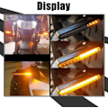 Miniatyrbilde 2 av 7: Universal LED Motorsykkel Svinge Signal Lys 12v IP68 Vanntett Amber Blinker Indikator Blinker Bak Lys