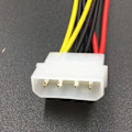 Pikkukuva 4 / 7: 4 nasta Molex IDE 2 sarja ATA Kiinto ohjain virta kaapeli SATA Y jakaja kaksois kiintolevy jatkolaite johto sovitin
