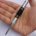 Miniatyrbild 8 av 8: Automatisk Centre Punch Allmänt Träbearbetning Metal Borr Justerbar Fjäder Laddad Automatisk Punch Hand Verktyg