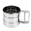 Miniatyrbilde 1 av 7: Bakverk Baking Verktøy Pulver Mel Mesh Sikter Kopp Baking Isur Sukker Rister Rustfritt Stål Sil Kopp