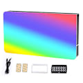 Pikkukuva 7 / 7: RGB LED Video paneeli valo 7 tuumainen tasku täyttö valo himmennettävä 2500-9000K 4000mAh valokuvaus suoraan suoraan