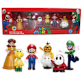 Miniatyrbillede 9 af 10: Super Mario Bros PVC Action Figur Legetøj Dukker Model Sæt Luigi Yoshi Æsel Kong svamp