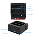 Miniatyrbilde 5 av 6: HDD Dokking Stasjon Multifunksjonell 2,5/3,5" IDE&SATA Hard Disk Base