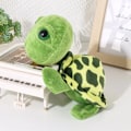 Miniatyrbillede 3 af 7: 1 stykker Skildpadde Plys Legetøj Store Øje Grøn Plysj Dukke Fyld Dyr Skildpadde Legetøj