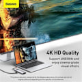 Pikkukuva 5 / 6: USB C keskitin 4K@30Hz USB C HDMI-yhteensopiva 8-in-1 USB Hub RJ45 PD 100W sovitin