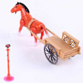 Miniatyrbillede 2 af 4: Robot hest legetøj elektronisk pony kæledyr trækker vogn rundt løb gå elektrisk heste legetøj
