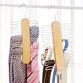 Miniatyrbillede 3 af 6: Slips Bøjle Holder Rack Silke Tørklæde Bælte Arrangør Skab Træ Opbevaring Hænge Rack Opbevaring Holder