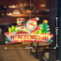 Miniatyrbillede 8 af 11: Jul Vindue Lys LED Blinker Hængende Jul Vindue Silhuet Dekor med sugekop Krog til jul